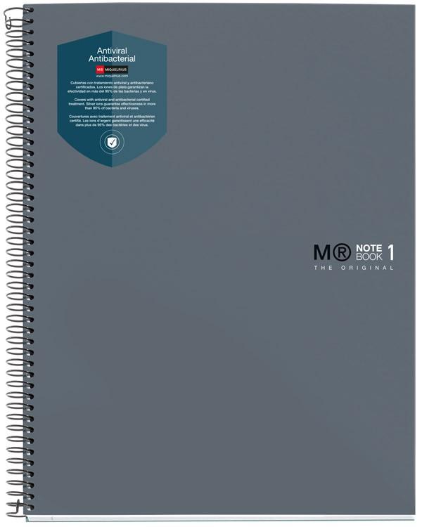 Antibakterijska sveska A4 tvrdi povez -SIVA 