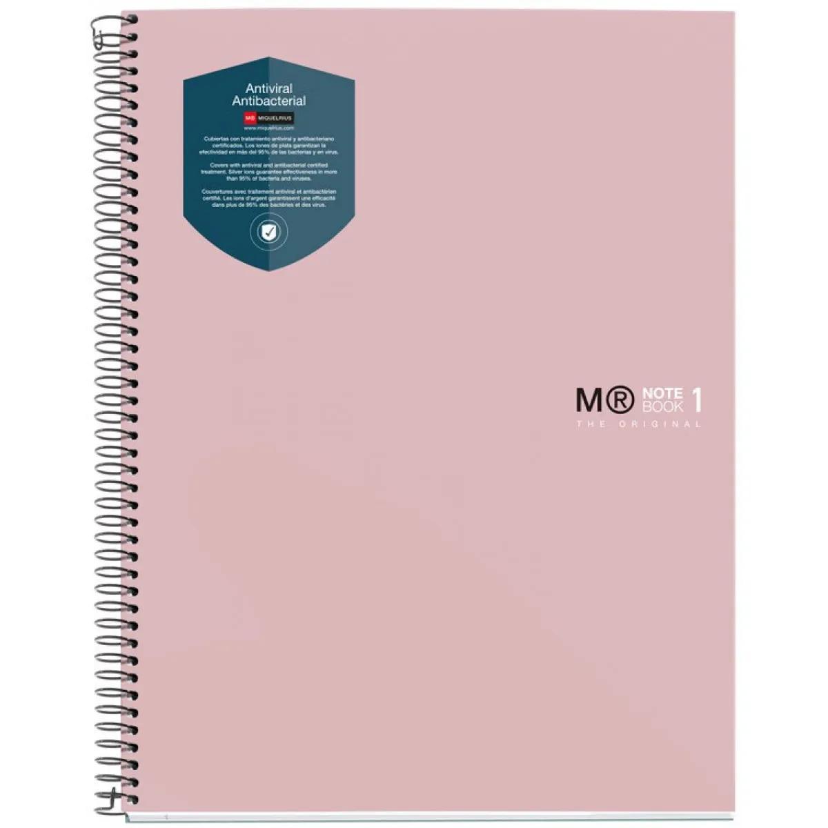 MIQUELRIUS antibakterijska sveska A4 - PINK 