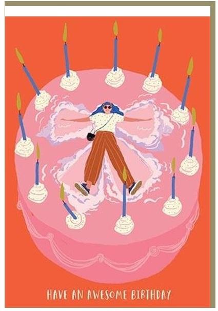 Čestitka AWESOME CAKE BIRTHDAY 