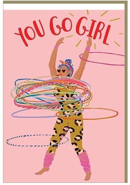 Čestitka  HULA GIRL 