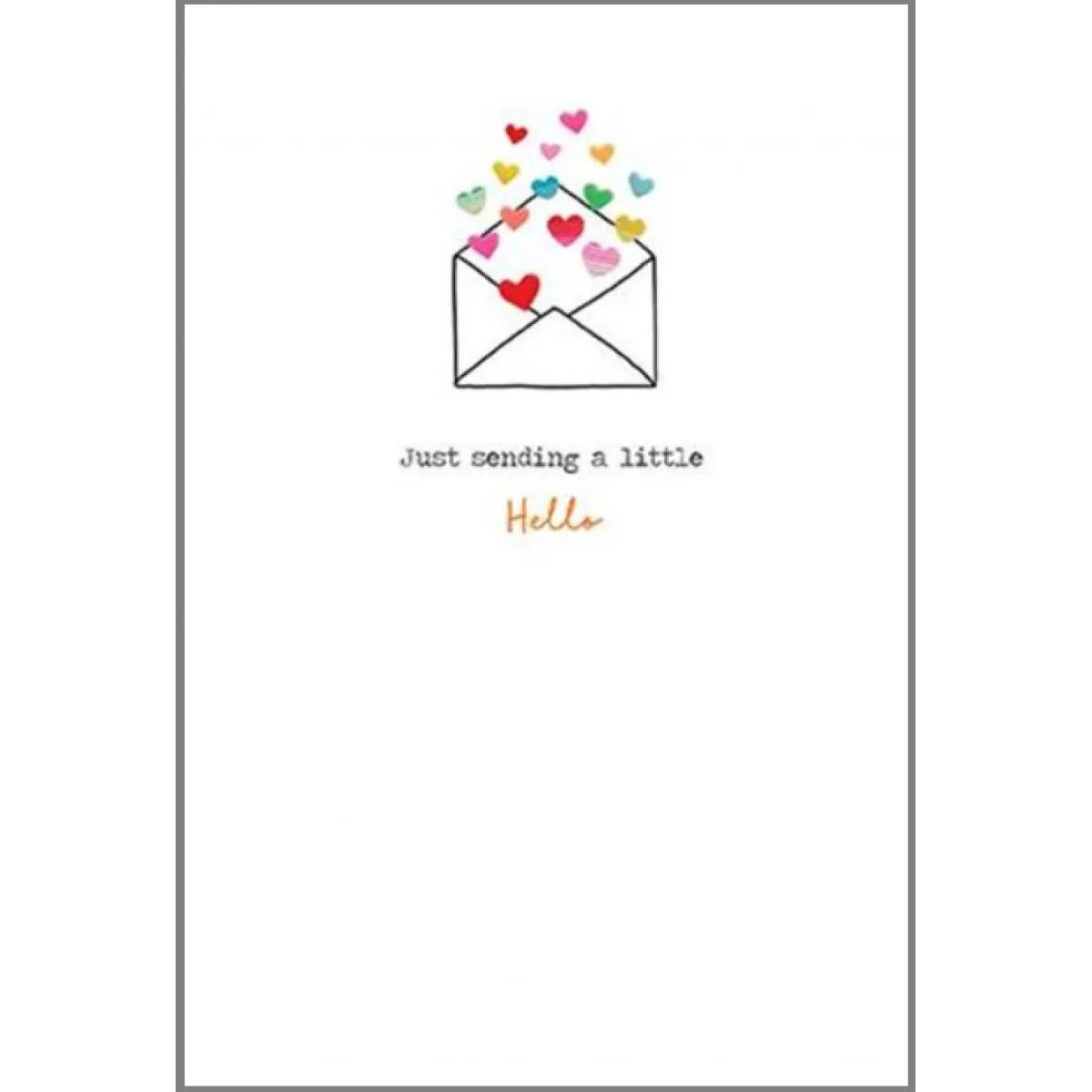 Čestitka BUBBLE HEARTS IN ENVELOPE 