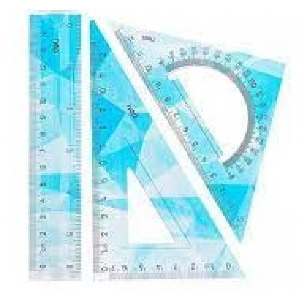 GEOMETRIJSKI SET PASTEL 1/4 15cm 