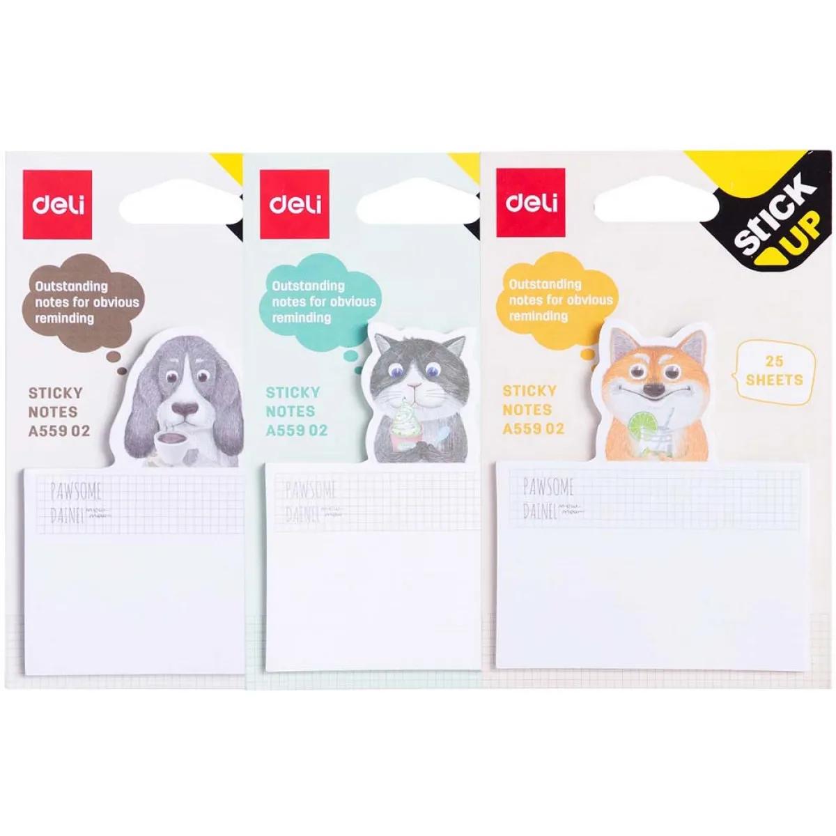 STIKER BLOK - 3 DIMENZIJE 75×84mm, 25 lista 