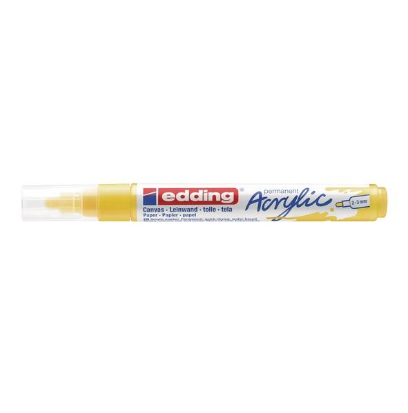 AKRILNI MARKER E-5100 MEDIUM 2-3MM OBLI VRH EDDING ŽUTA 