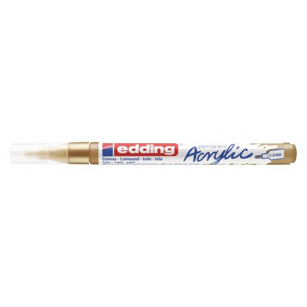 AKRILNI MARKER E-5300 FINE 1-2MM OBLI VRH EDDING ZLATNA 