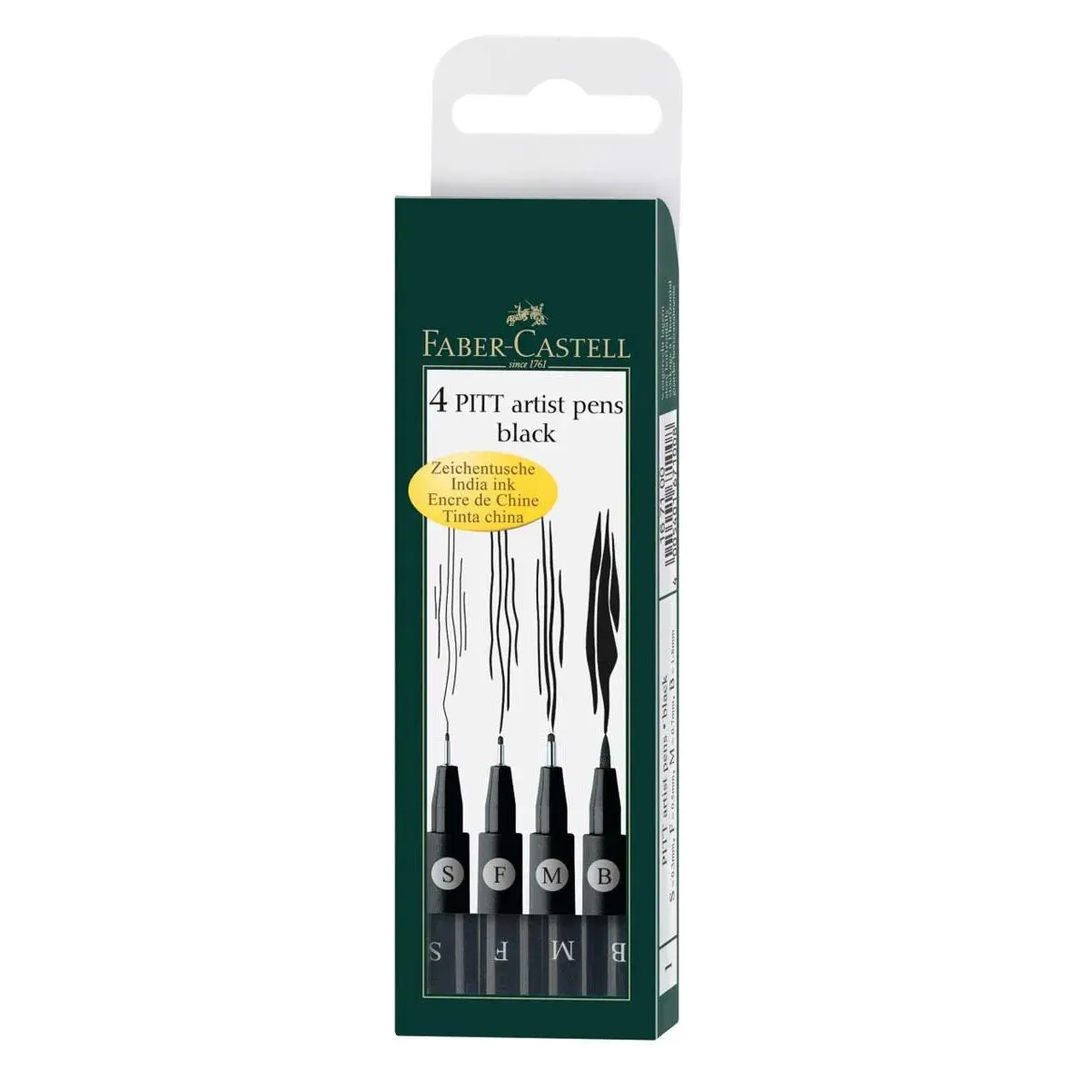 FC PITT art pen B 1/4 BLACK 