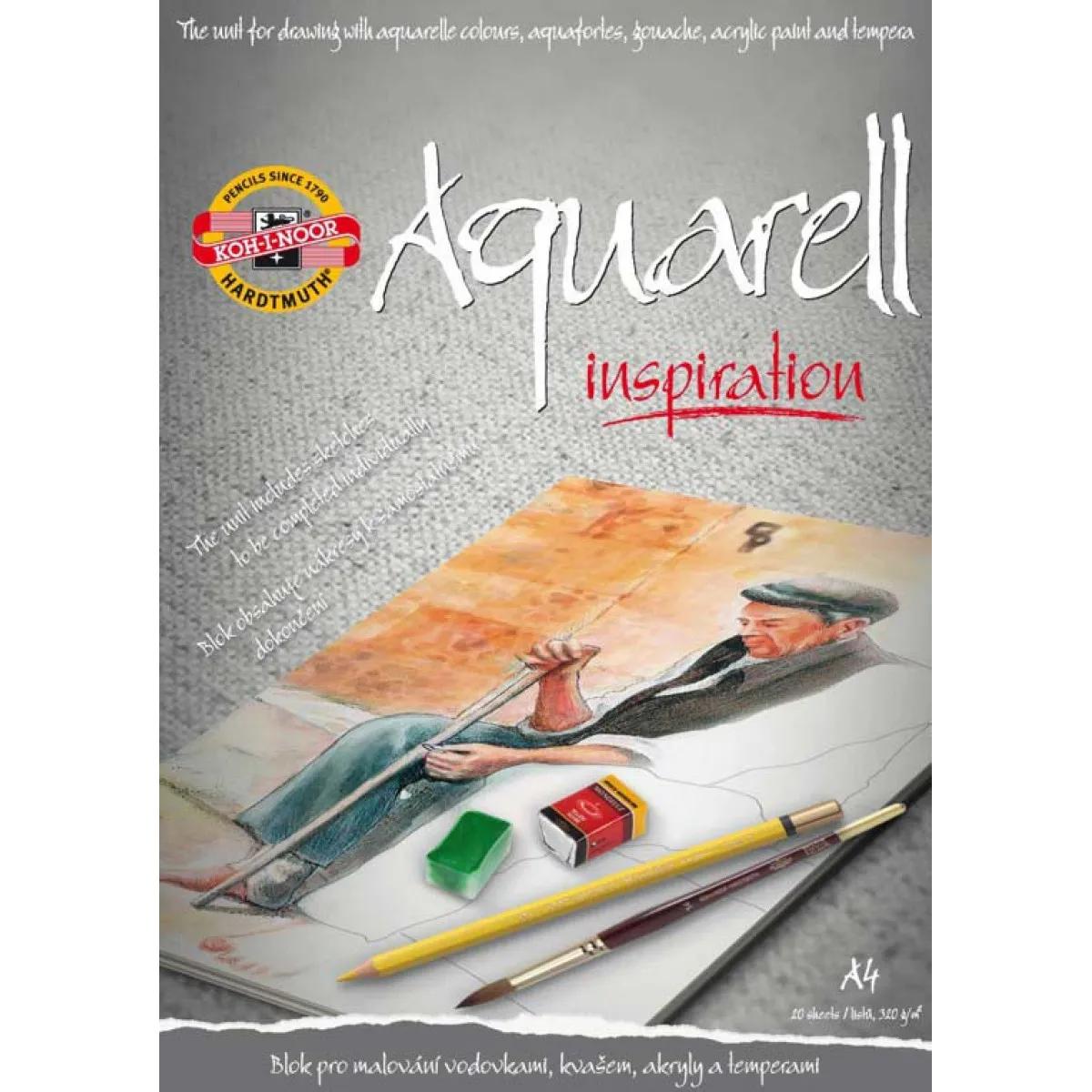 Blok AKVAREL pre-printed KOH - I - NOOR A4, 10 listova 