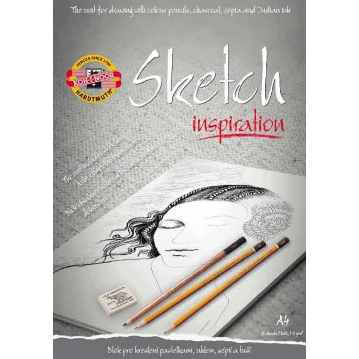 Blok za skiciranje pre-printed KOH-I-NOOR A4, 20 listova 
