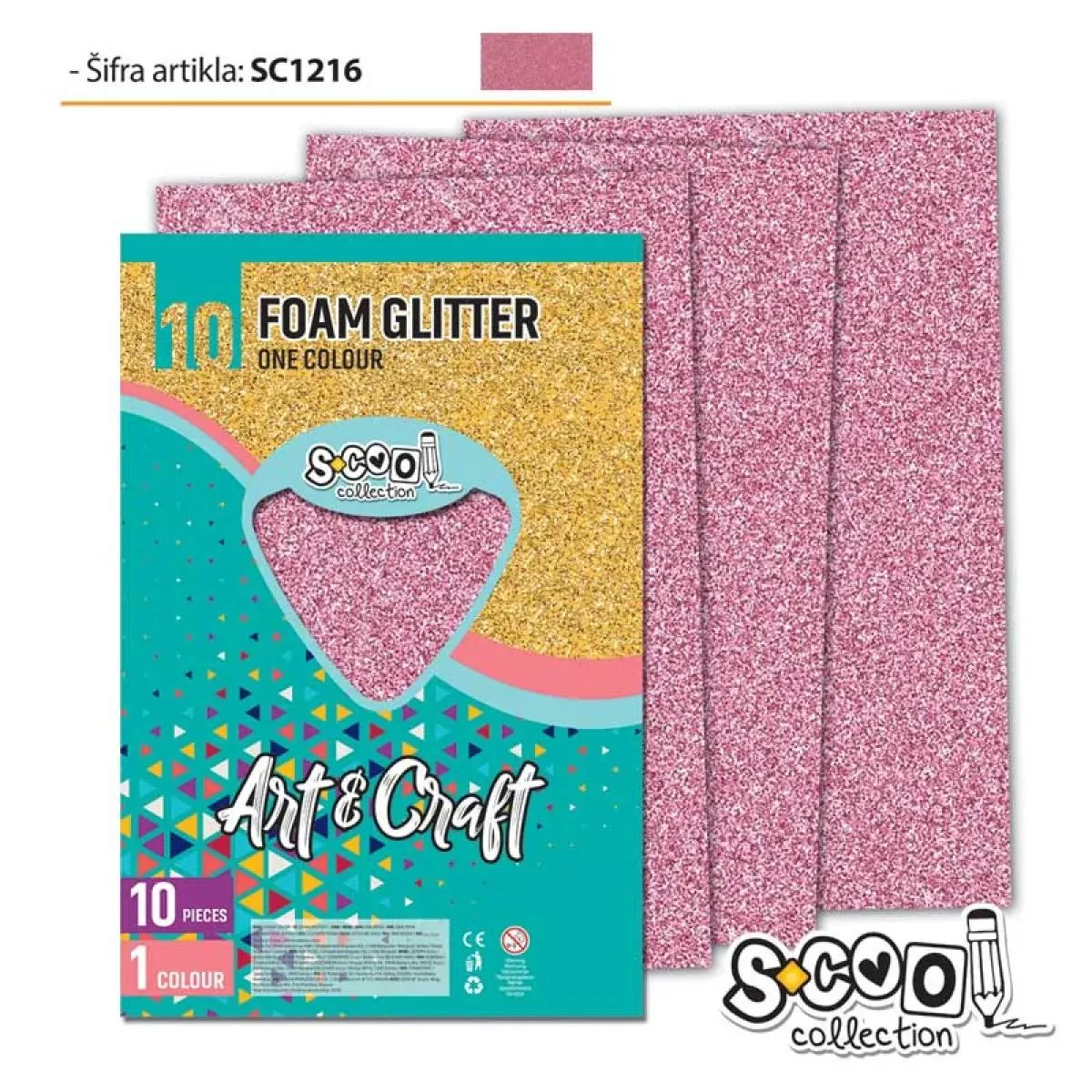 EVA PENA GLITER ROZE 