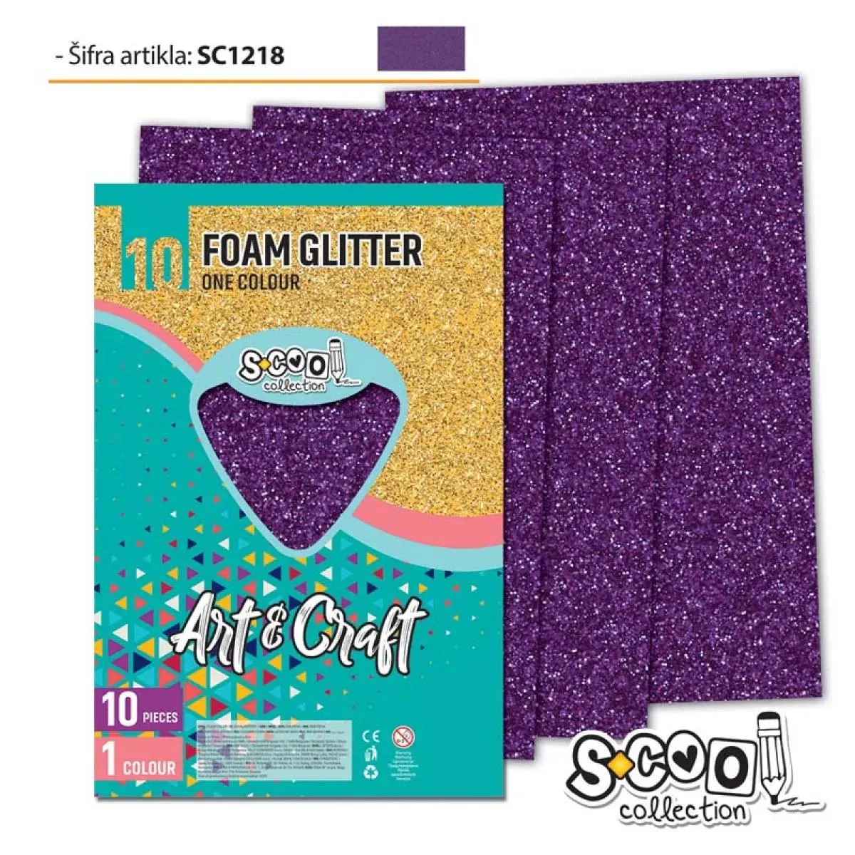 EVA PENA GLITER LILA 