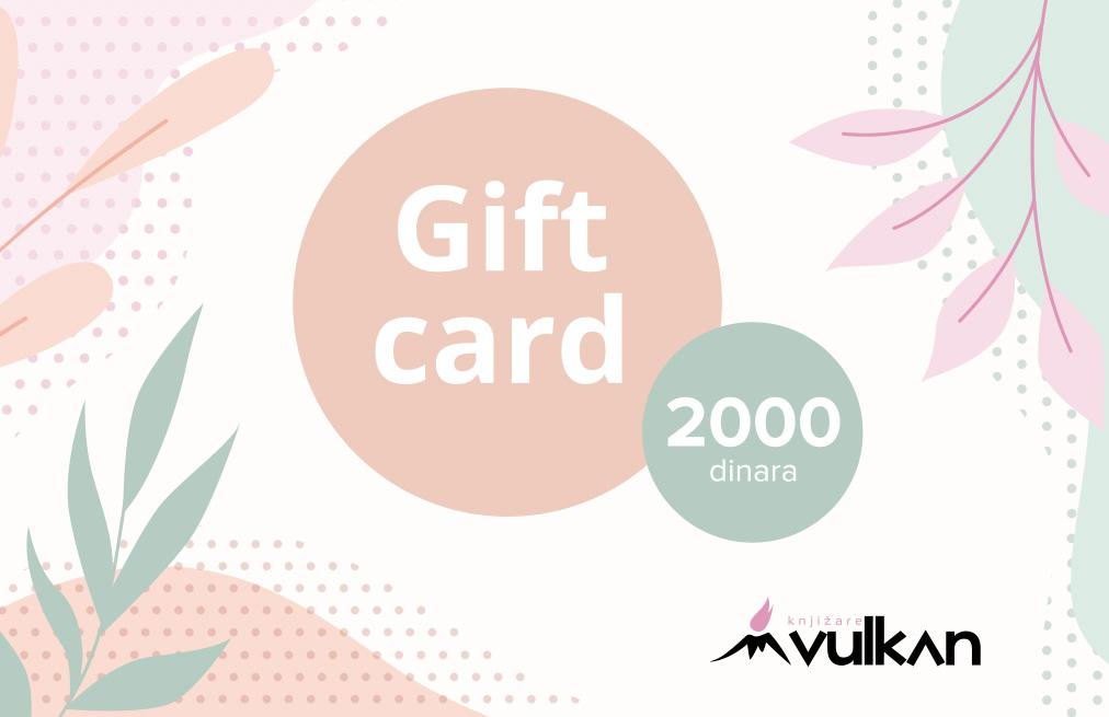 GIFT KARTICA / VAUČER Bela  2000 