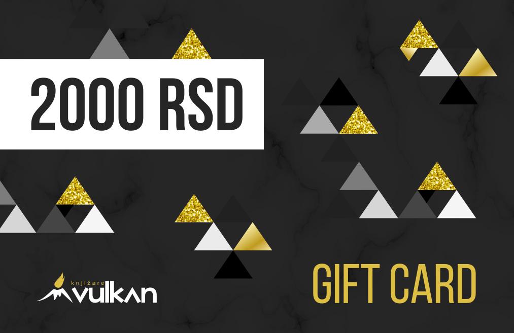 GIFT KARTICA / VAUČER Crna 2000 