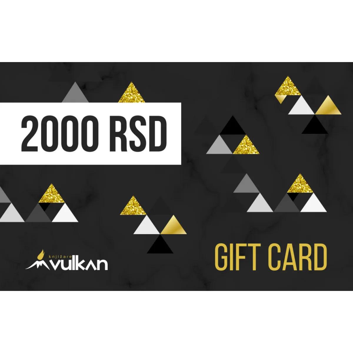 GIFT KARTICA / VAUČER Crna 2000 