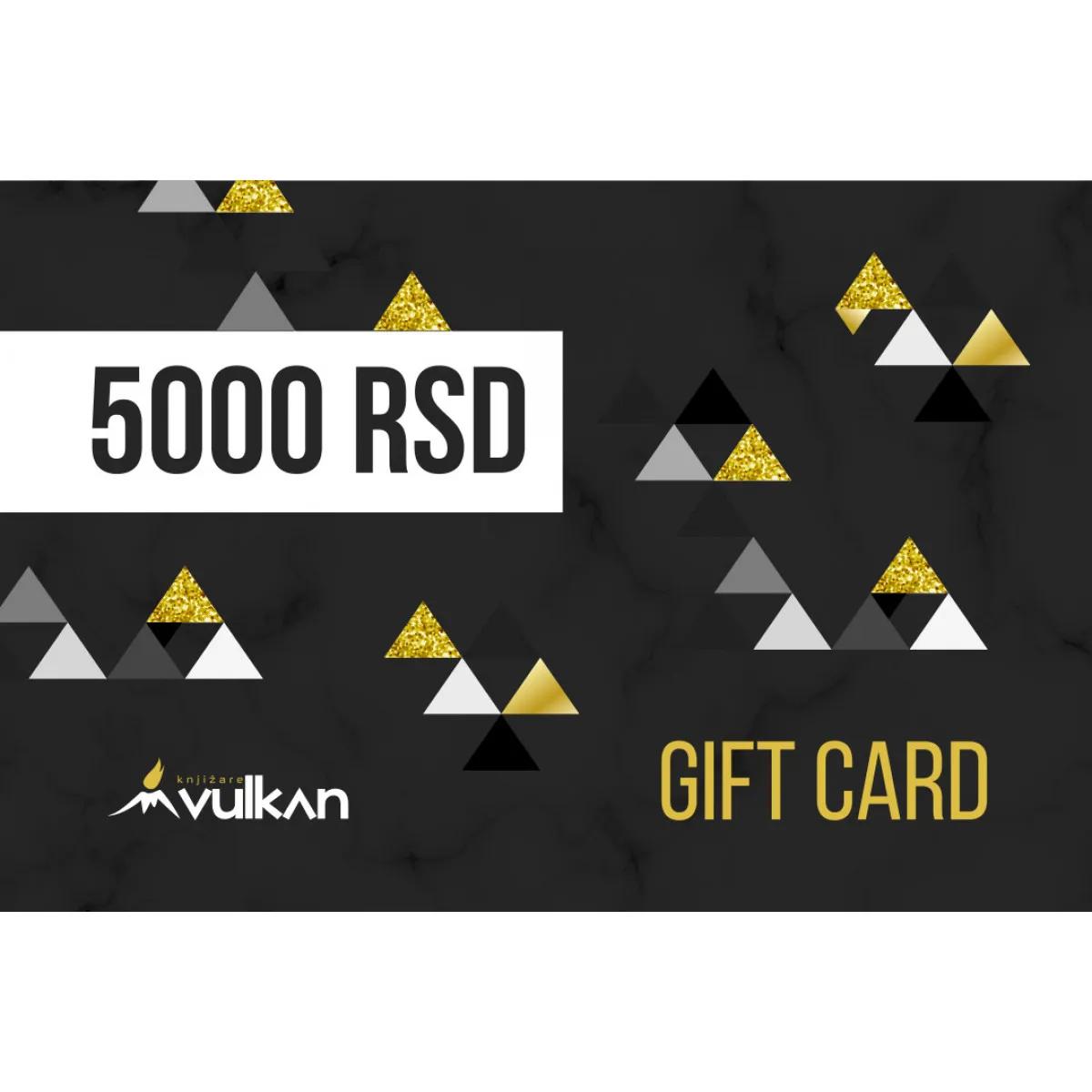 GIFT KARTICA / VAUČER Crna 5000 