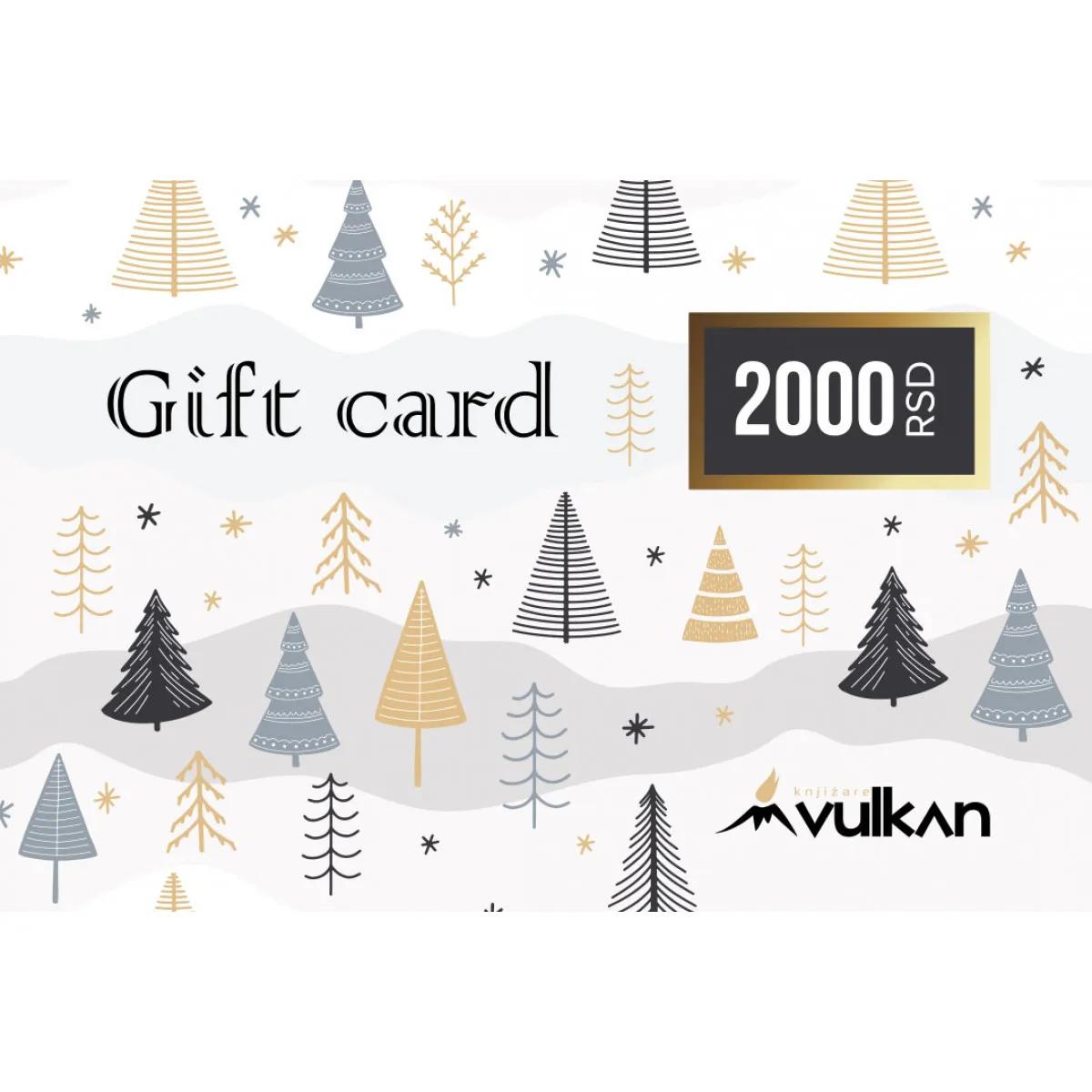 GIFT KARTICA / VAUČER Nova Godina bela 2000 