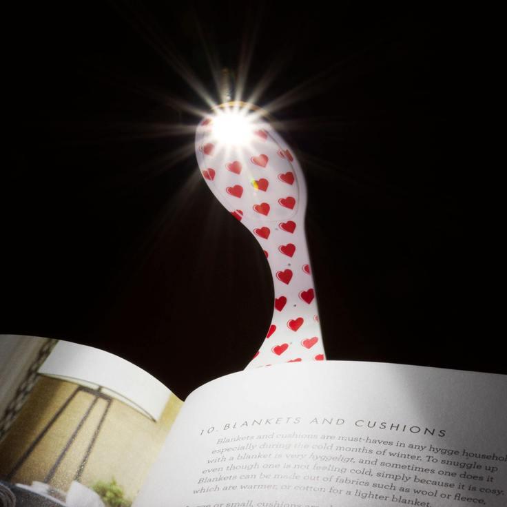 Lampica za knjige FLEXILIGHT Hearts 