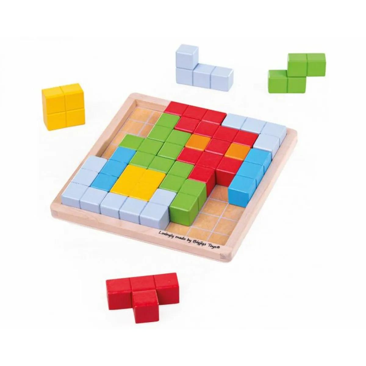 Edukatvina drvena igračka BLOK SLAGALICA 