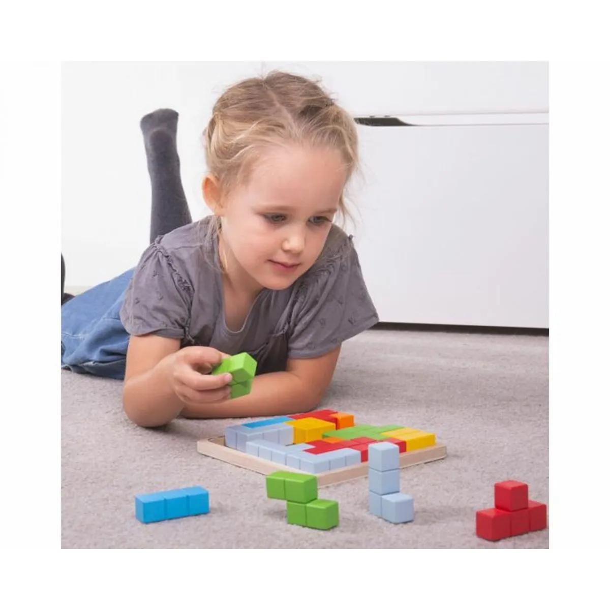 Edukatvina drvena igračka BLOK SLAGALICA 