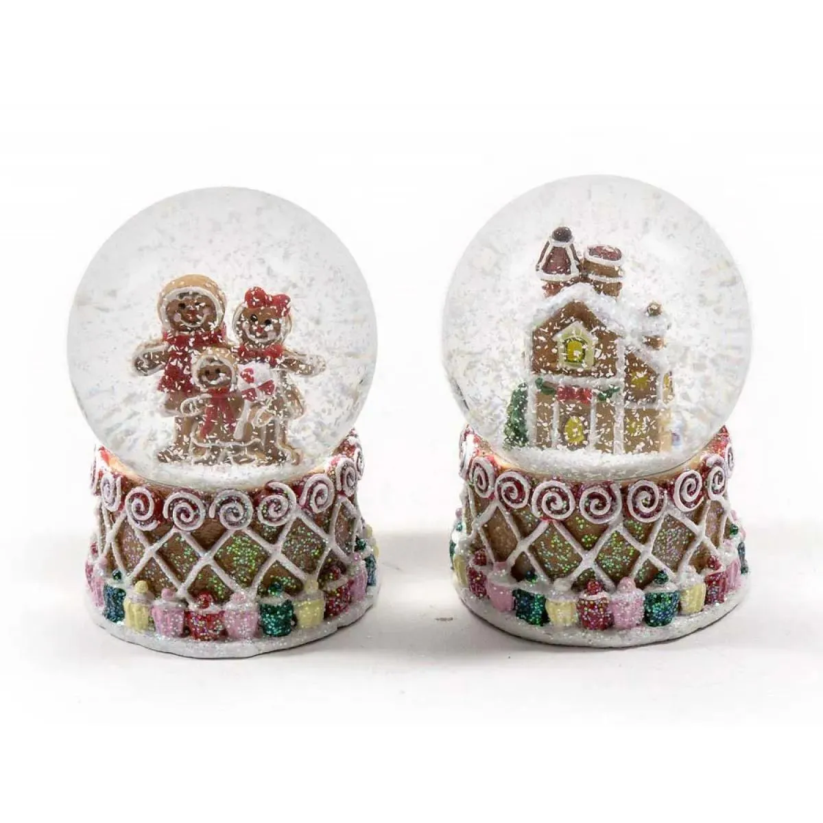 Novogodišnja snežna kugla GINGERBREAD 6 cm 