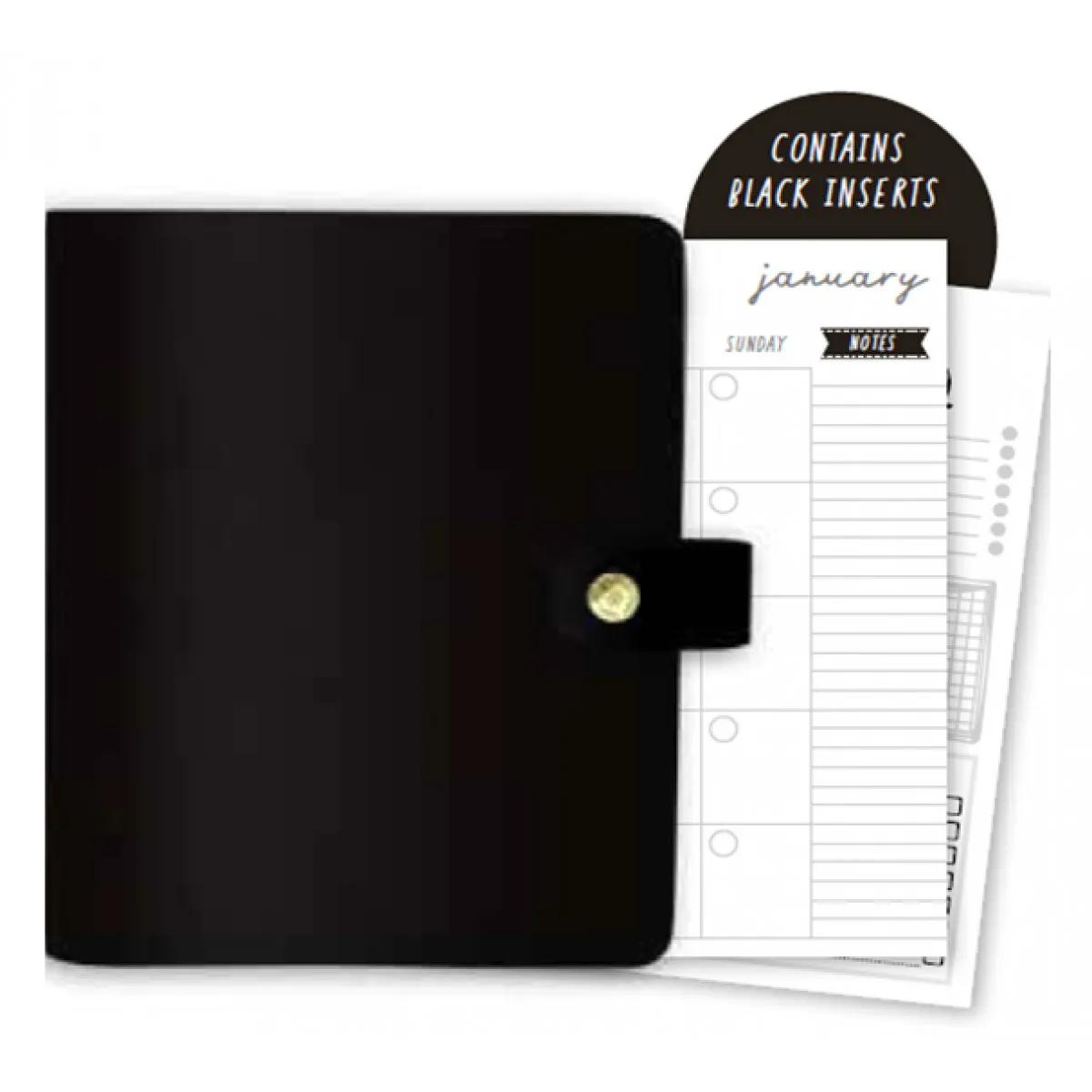 CARPE DIEM nedatumirani planer CRNI 