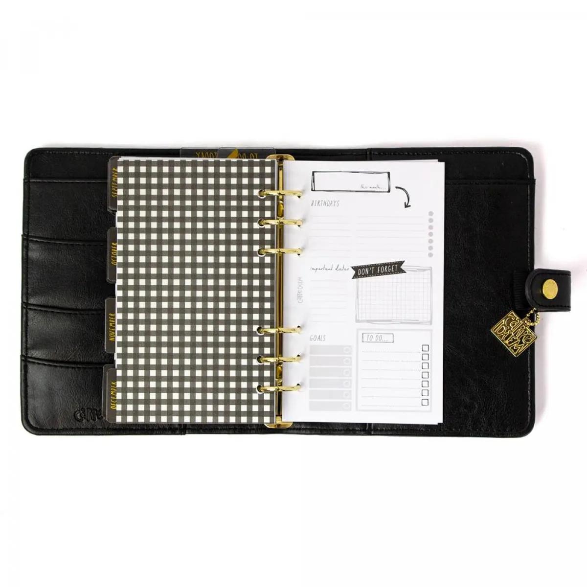 CARPE DIEM nedatumirani planer CRNI 