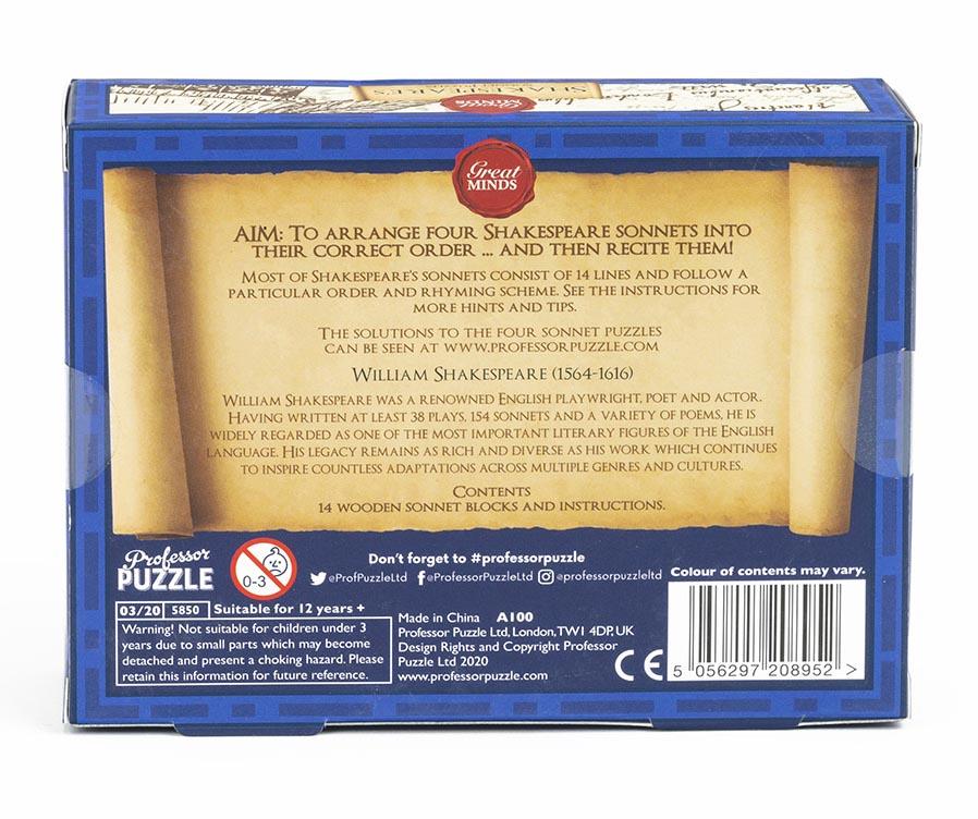 Mozgalica SHAKESPEARE'S SONNET PUZZLE 