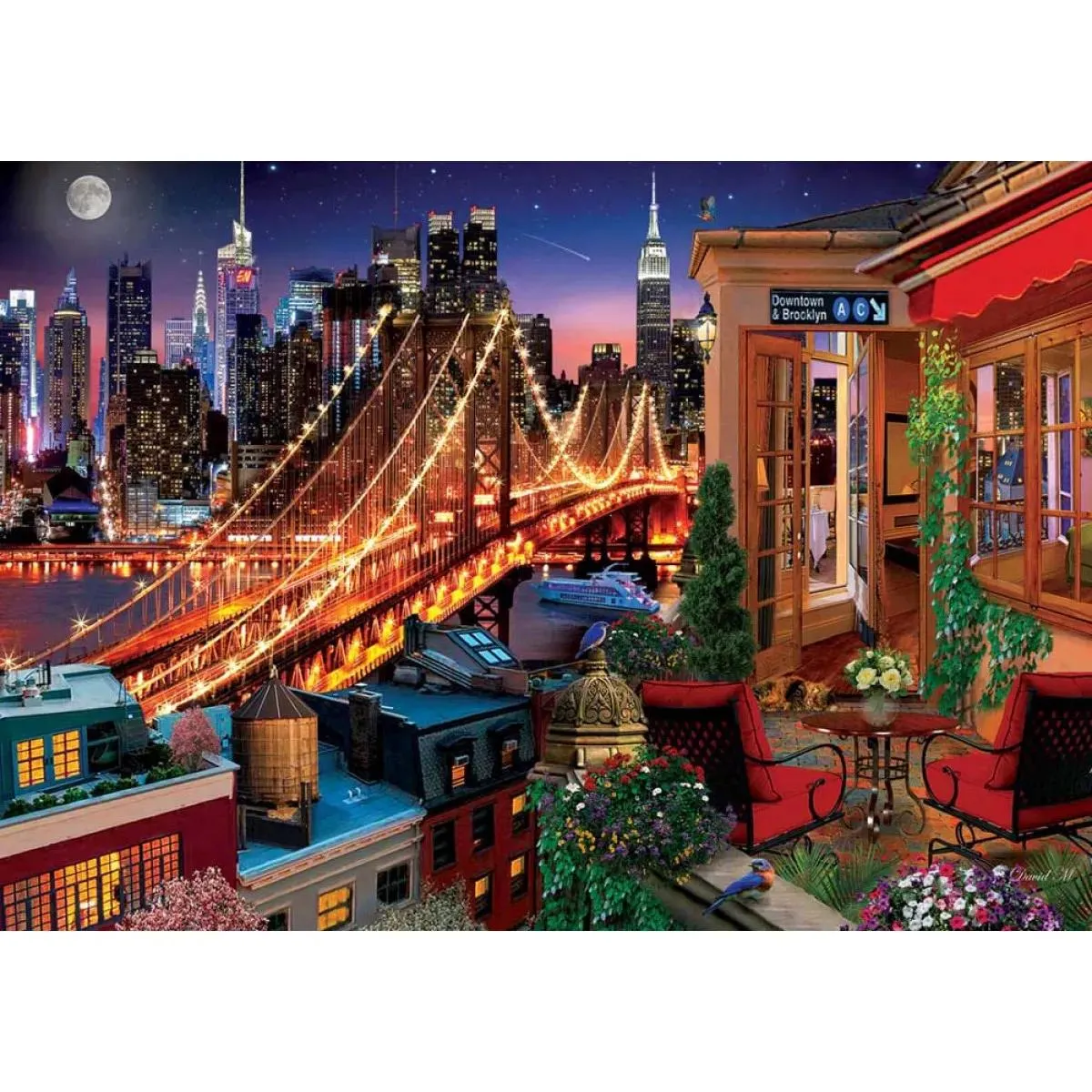 Puzzle BRUKLINSKA TERASA 1500 kom 