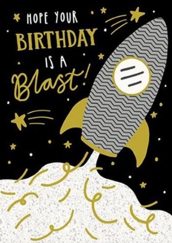 Čestitka  BIRTHDAY BLAST ROCKET 