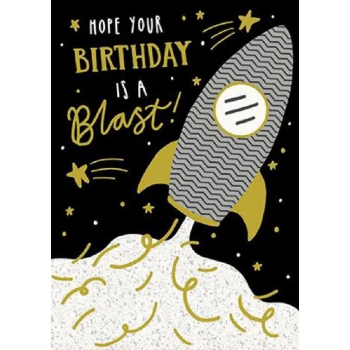 Čestitka  BIRTHDAY BLAST ROCKET 