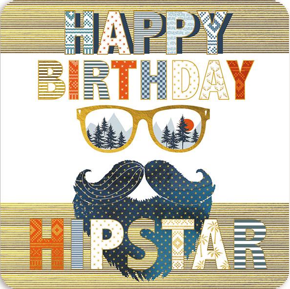 Čestitka HAPPY HIPSTAR 