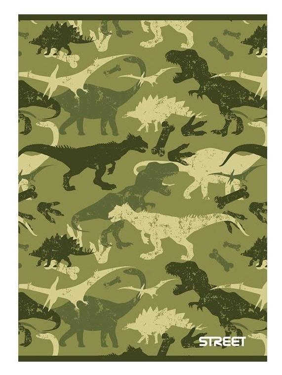 DINOSAURS SVESKA A5/54L/KVADRATI 