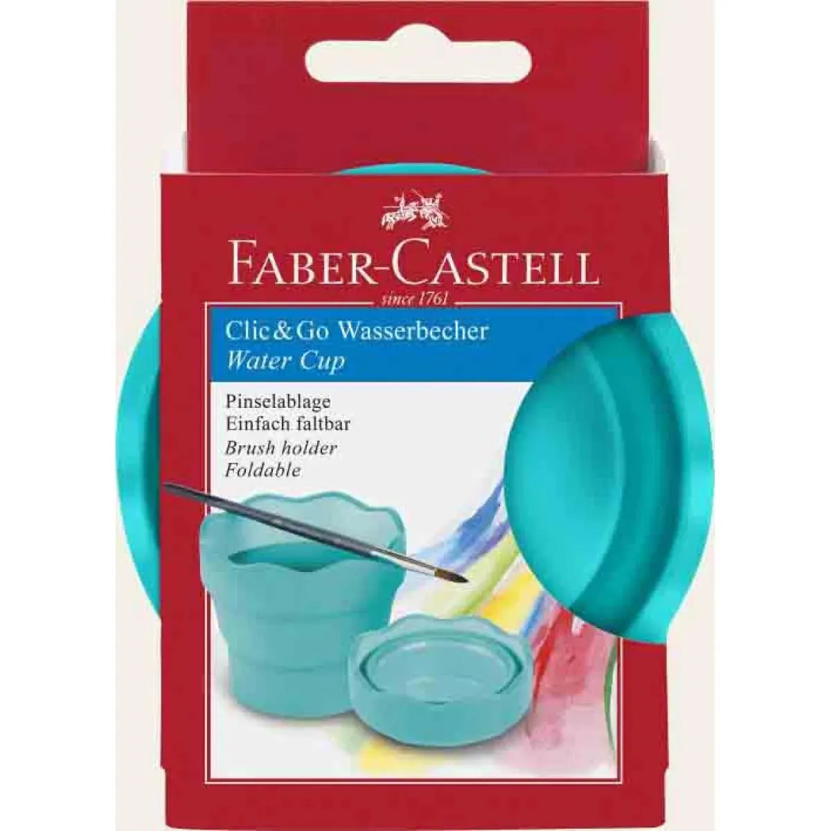 Čaša za slikanje FABER CASTEL CLIC&GO -TIRKIZNA 