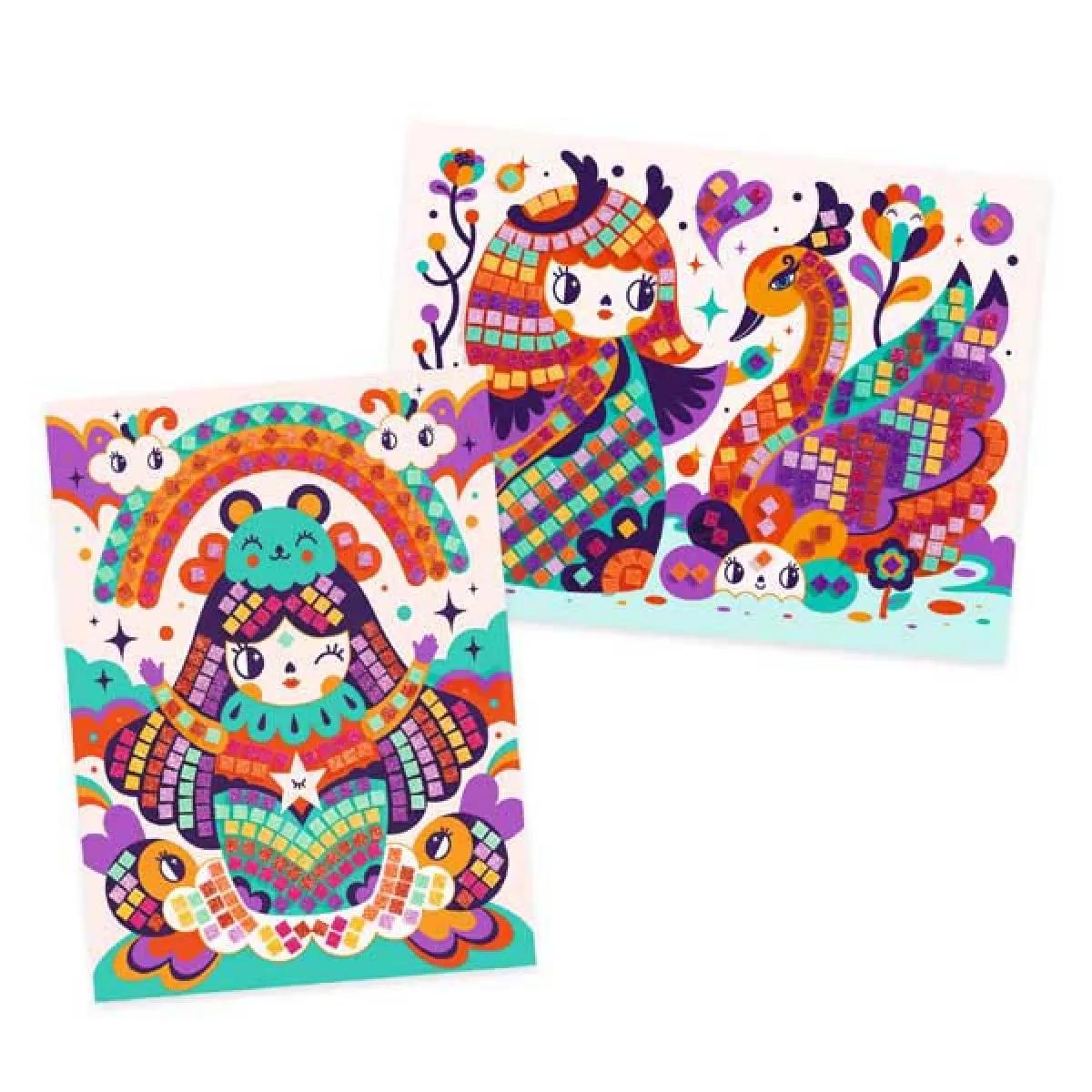 Kreativni kolaž set KOKESHI 