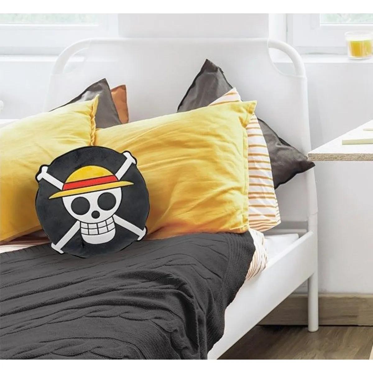 ONE PIECE okrugli jastuk SKULL 