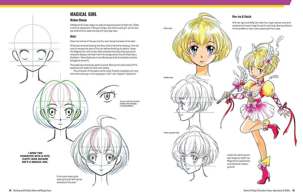DRAWING AND PAINTING ANIME AND MANGA FACES 