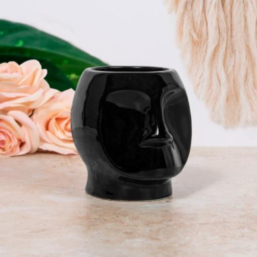 Saksija LICE - CRNA 12cm 