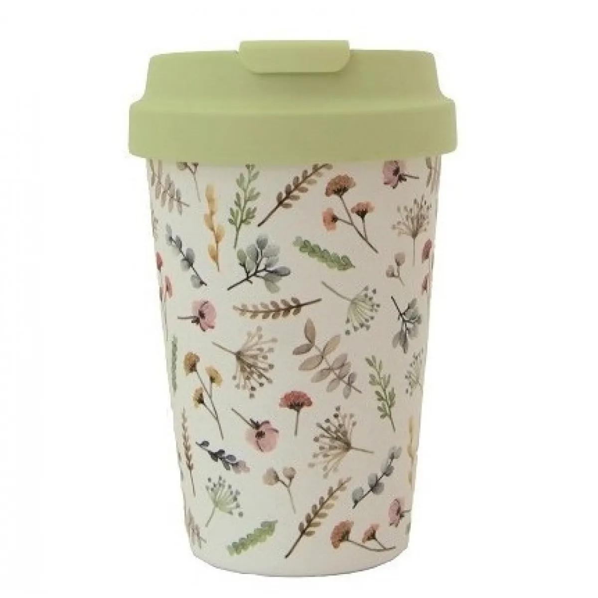 BIOLOCO putna šolja WATERCOLOR FLOWERS 