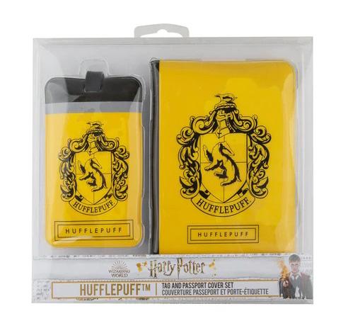 HARRY POTTER futrola za pasoš i tag za kofer HUFFLEPUFF 