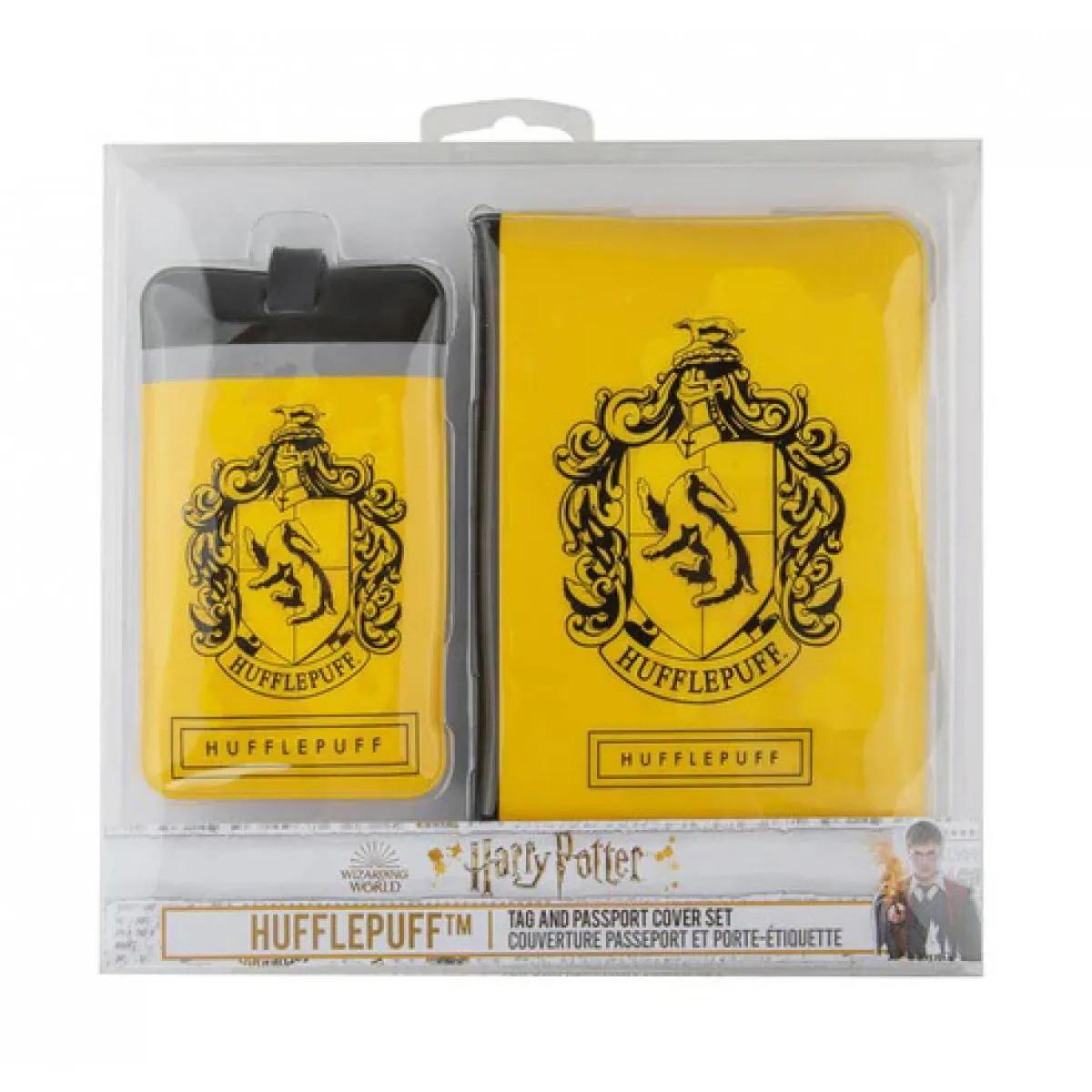 HARRY POTTER futrola za pasoš i tag za kofer HUFFLEPUFF 