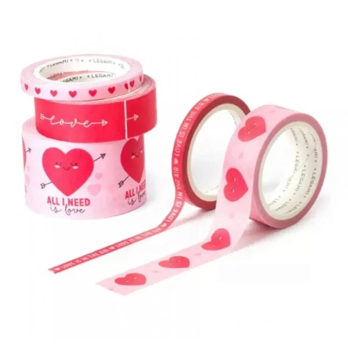 Set pet dekorativnih traka HEART 