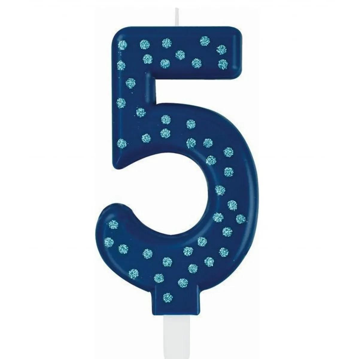 Rođendanska svećica BROJ 5 