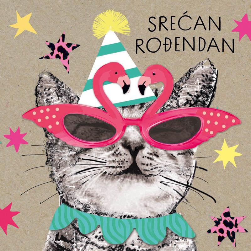 Čestitka SREĆAN ROĐENDAN - MACA 