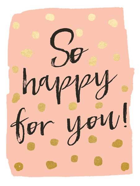Čestitka SO HAPPY FOR YOU 