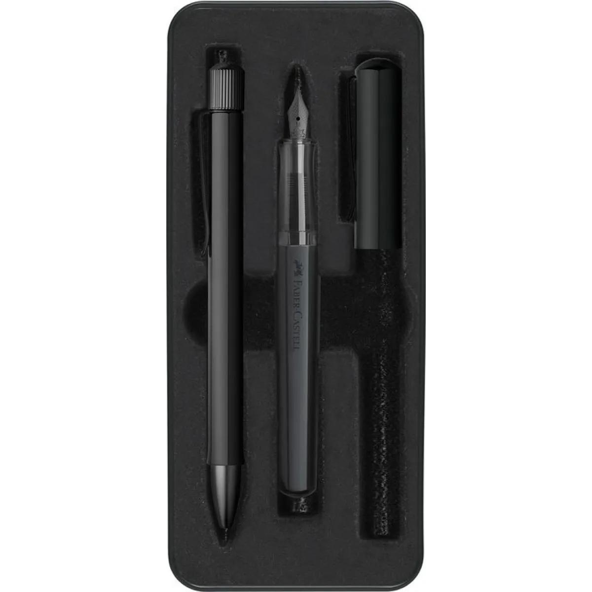 FC set hemijska olovka i naliv pero CRNI 