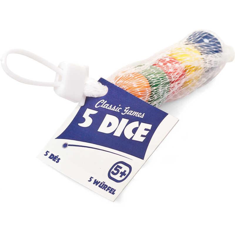 Kockice za igru WOODEN DICE 5 kom 