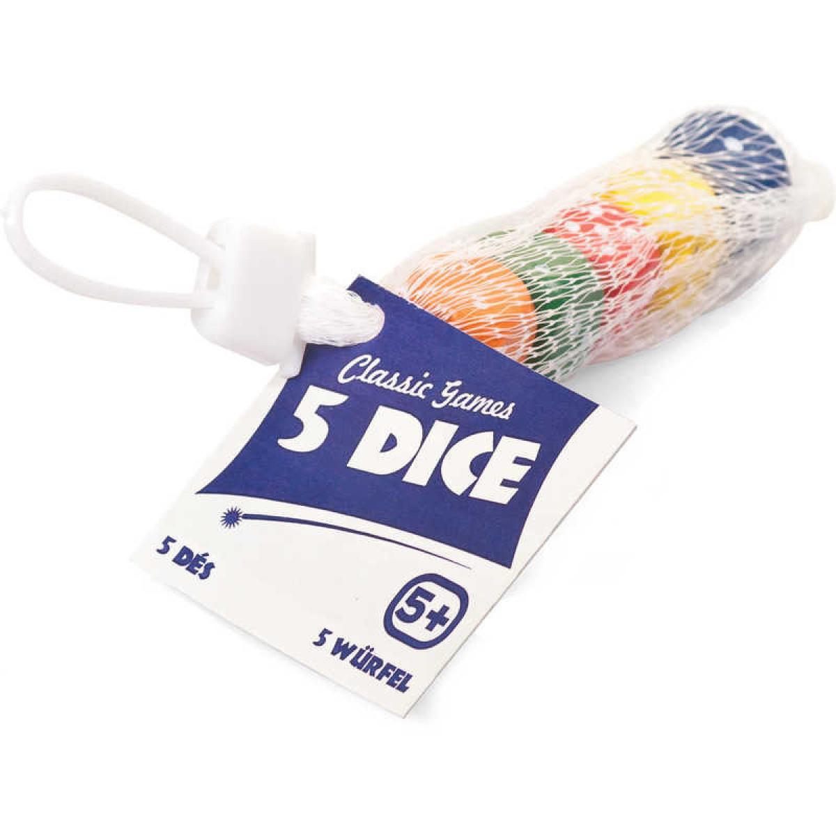 Kockice za igru WOODEN DICE 5 kom 