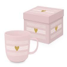 Velika porcelanska šolja HEART OF GOLD 