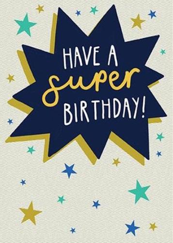 Rođendanska čestitka SUPER BIRTHDAY 