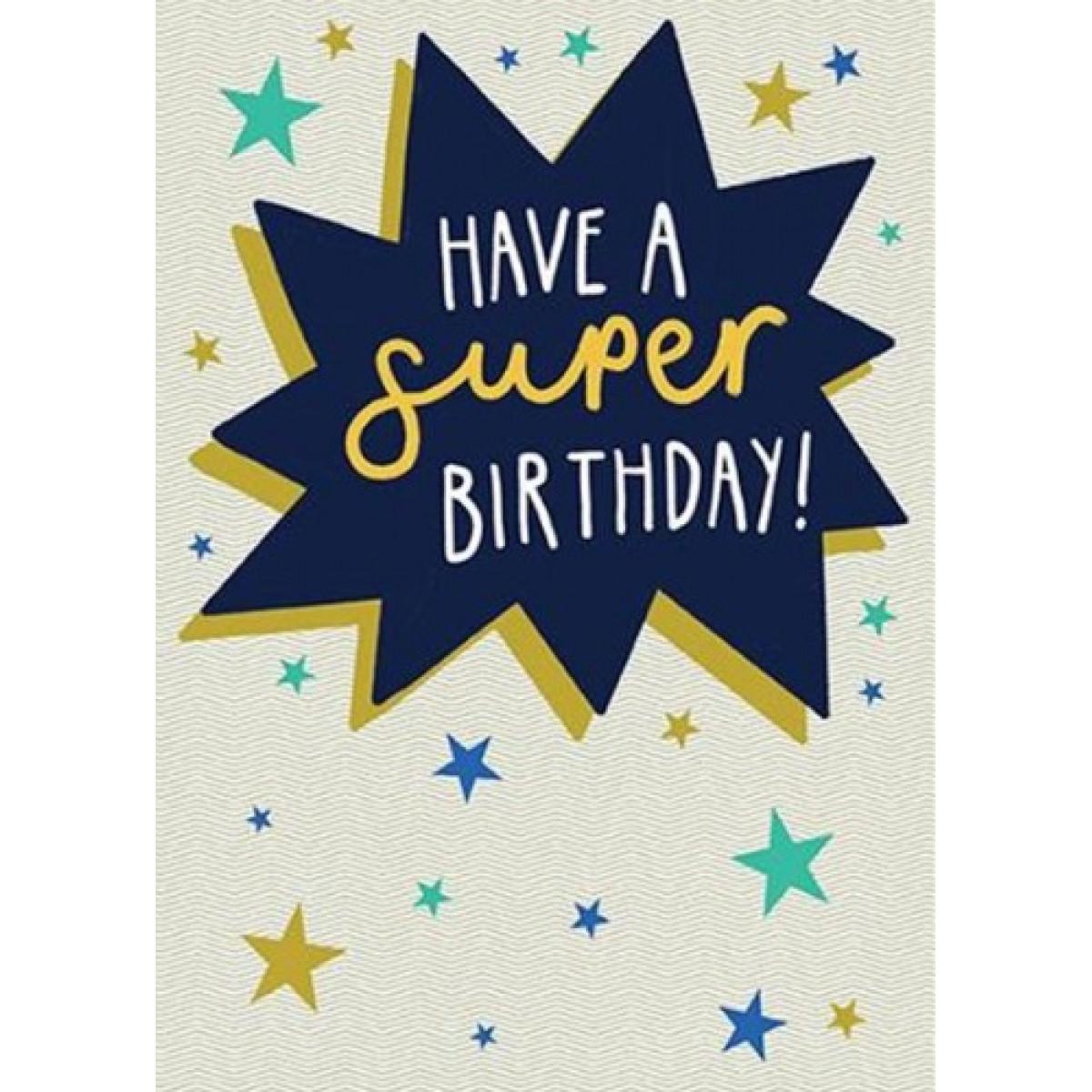 Rođendanska čestitka SUPER BIRTHDAY 