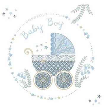 Čestitka za rođenje deteta BABY BOY 